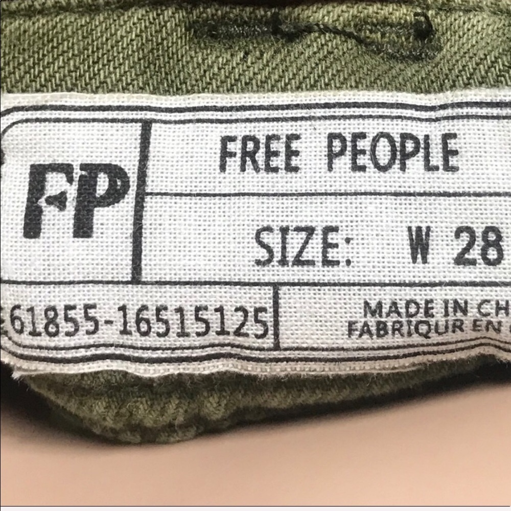 NWT Free People Cora Button Front Short - Picture 6 of 6